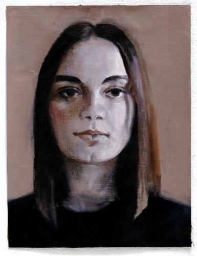 Anna 12.12. 2020 Oel auf Acryl auf Leinen 39×30 cm (c) Andrea Muheim